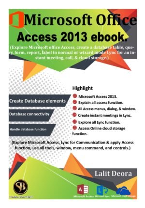 Microsoft office 2013 Access english ebook.
