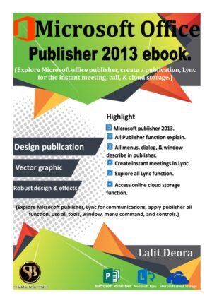 Microsoft office 2013 Publisher english ebook.