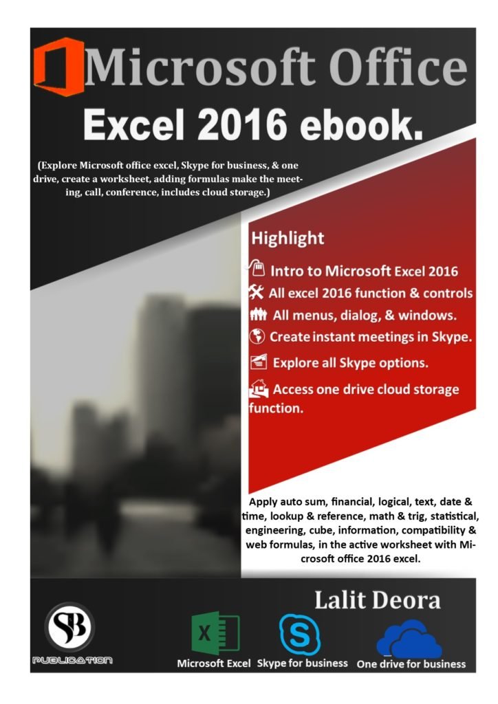 Microsoft office 2016 Excel English PDF/Book Microsoft office 2016 Excel English PDF/Book