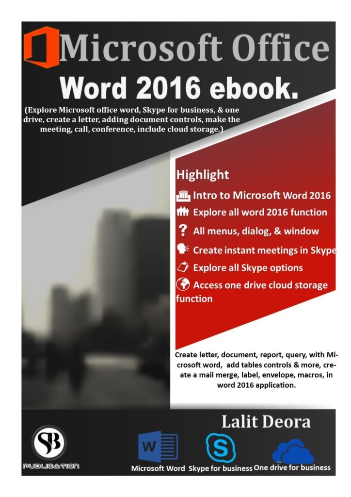 Microsoft office 2016 Word english ebook. Microsoft office 2016 Word english ebook.